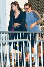 BELLA HADID at The Forum for the Weeknd Concert in Inglewood 12/09/2015