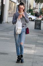 BELLA HADID in Ripped Jeans Out Shopping in Los Angeles 12/23/2015