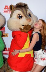 BELLA THORNE at Alvin and Chipmunks:  The Road Trip Screening in Los Angeles 12/12/2015