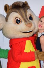 BELLA THORNE at Alvin and Chipmunks:  The Road Trip Screening in Los Angeles 12/12/2015
