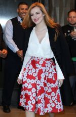 BELLA THORNE Leaves Her Hotel in New York 12/16/2015