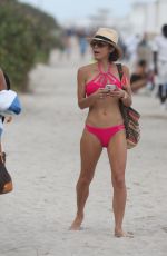 BETHENNY FRANKEL in Red Bikini at a Beach in Miami 12/27/2015