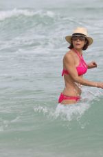 BETHENNY FRANKEL in Red Bikini at a Beach in Miami 12/27/2015
