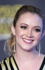 BILLIE LOURD at Star Wars: Episode VII – The Force Awakens Premiere in Hollywood 12/14/2015