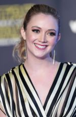 BILLIE LOURD at Star Wars: Episode VII – The Force Awakens Premiere in Hollywood 12/14/2015