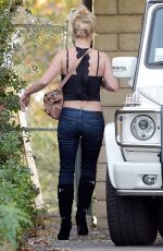 BRITNEY SPEARS at a Recording Studio in Calabasas 12/03/2015
