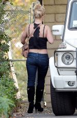 BRITNEY SPEARS at a Recording Studio in Calabasas 12/03/2015