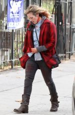 BRITTANY SNOW on the Set of Bushwick in New York 12/03/2015
