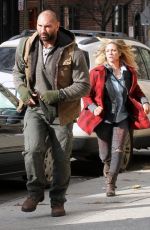 BRITTANY SNOW on the Set of Bushwick in New York 12/03/2015