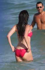 BRITTNY GASTINEAU in Swimsuit at a Beach in Miami 12/28/2015