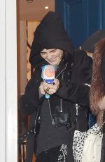 CARA DELEVINGNE Arrives at Love Magazine Christmas Party in London 12/18/2015