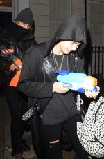 CARA DELEVINGNE Arrives at Love Magazine Christmas Party in London 12/18/2015