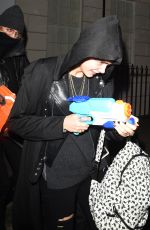CARA DELEVINGNE Arrives at Love Magazine Christmas Party in London 12/18/2015
