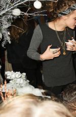 CARA DELEVINGNE at Love Magazine Christmas Party in London 12/18/2015