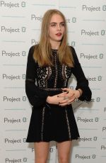 CARA DELEVINGNE at Project-0 Wave Makers Marine Conservation Concert in London 12/16/2015