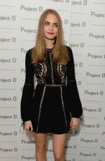 CARA DELEVINGNE at Project-0 Wave Makers Marine Conservation Concert in London 12/16/2015