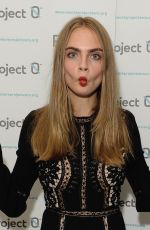 CARA DELEVINGNE at Project-0 Wave Makers Marine Conservation Concert in London 12/16/2015