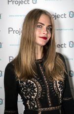 CARA DELEVINGNE at Project-0 Wave Makers Marine Conservation Concert in London 12/16/2015