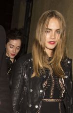 CARA DELEVINGNE Leaves Wave Makers Charity Concert at The Scala in London 12/16/2015