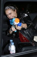 CARA DELEVINGNE Night Out in London 12/18/2015