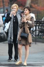 CARLA GUGINO Out Shopping in New York 12/13/2015
