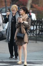 CARLA GUGINO Out Shopping in New York 12/13/2015
