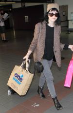 CARLY RAE JEPSE Arrives at LAX Airport in Los Angeles 12/08/2015