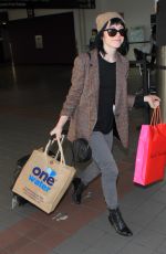 CARLY RAE JEPSE Arrives at LAX Airport in Los Angeles 12/08/2015