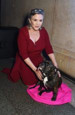 CARRIE FISHER at Star Wars: Episode VII - The Force Awakens Premiere After Party in London 12/16/2015