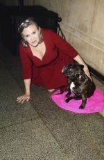 CARRIE FISHER at Star Wars: Episode VII - The Force Awakens Premiere After Party in London 12/16/2015