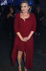 CARRIE FISHER at Star Wars: Episode VII - The Force Awakens Premiere After Party in London 12/16/2015