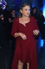 CARRIE FISHER at Star Wars: Episode VII - The Force Awakens Premiere After Party in London 12/16/2015