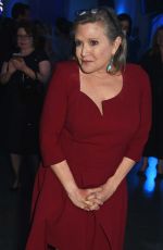 CARRIE FISHER at Star Wars: Episode VII - The Force Awakens Premiere After Party in London 12/16/2015