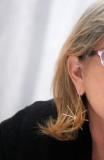 CARRIE FISHER at Star Wars: The Force Awakens Press Conference in Los Angeles 12/04/2015