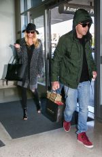 CHARLOTTE MCKINNEY at LAX Airport in Los Angeles 12/27/2015