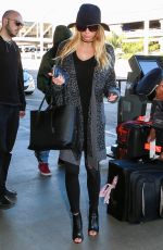 CHARLOTTE MCKINNEY at LAX Airport in Los Angeles 12/27/2015