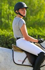 CHLOE MORETZ Riding a Horse in Los Angeles 12/08/2015