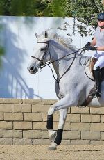 CHLOE MORETZ Riding a Horse in Los Angeles 12/08/2015