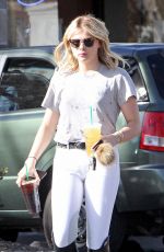 CHLOE MORETZ Riding a Horse in Los Angeles 12/08/2015
