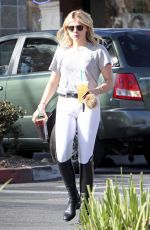 CHLOE MORETZ Riding a Horse in Los Angeles 12/08/2015