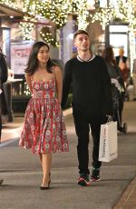 CHRISTIAN SERRATOS and David Boyd Shopping at The Grove in Los Angeles 12/07/2015