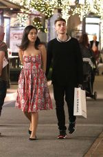 CHRISTIAN SERRATOS and David Boyd Shopping at The Grove in Los Angeles 12/07/2015