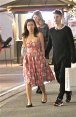 CHRISTIAN SERRATOS and David Boyd Shopping at The Grove in Los Angeles 12/07/2015