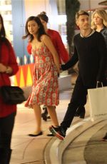 CHRISTIAN SERRATOS and David Boyd Shopping at The Grove in Los Angeles 12/07/2015