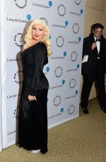 CHRISTINA AGUILERA at Sinatra Voice for a Century Event in New York 12/03/2015