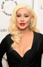 CHRISTINA AGUILERA at Sinatra Voice for a Century Event in New York 12/03/2015