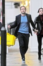 CHRISTINE BLEAKLEY and Frank Lampard After Shopping at Selfridges in London 12/18/2015