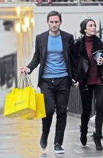 CHRISTINE BLEAKLEY and Frank Lampard After Shopping at Selfridges in London 12/18/2015