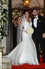 CHRISTINE BLEAKLEY and Frank Lampard Wedding Ceremony in Knightsbridge 12/20/2015