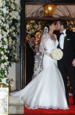 CHRISTINE BLEAKLEY and Frank Lampard Wedding Ceremony in Knightsbridge 12/20/2015